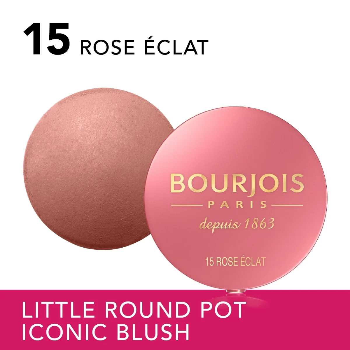 Bourjois Little Round Pot Blush 15 Rose Éclat