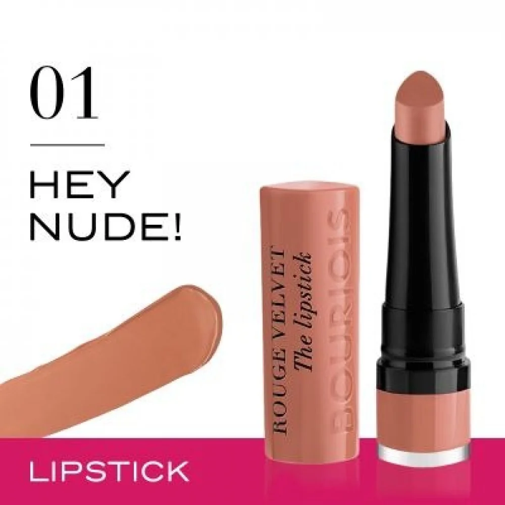 Bourjois Rouge Velvet The Lipstick 01 Hey Nude!