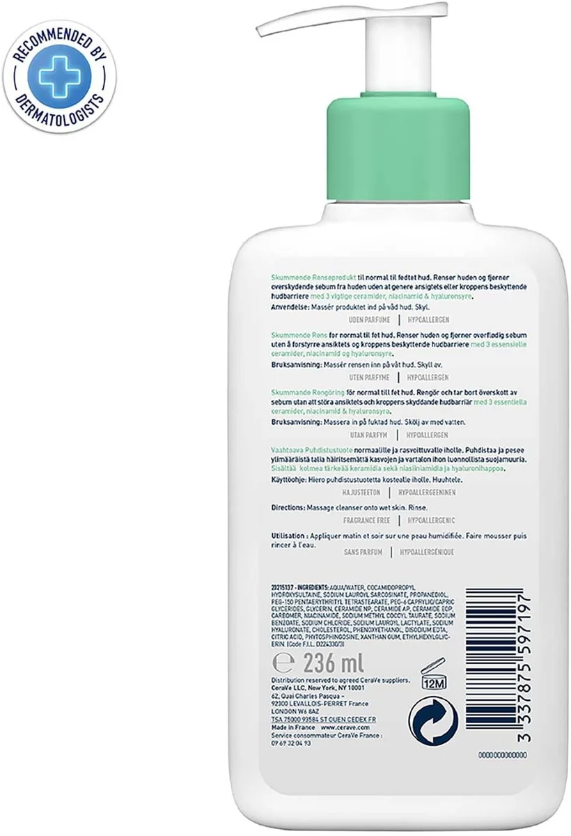 CeraVe Foaming Facial Cleanser