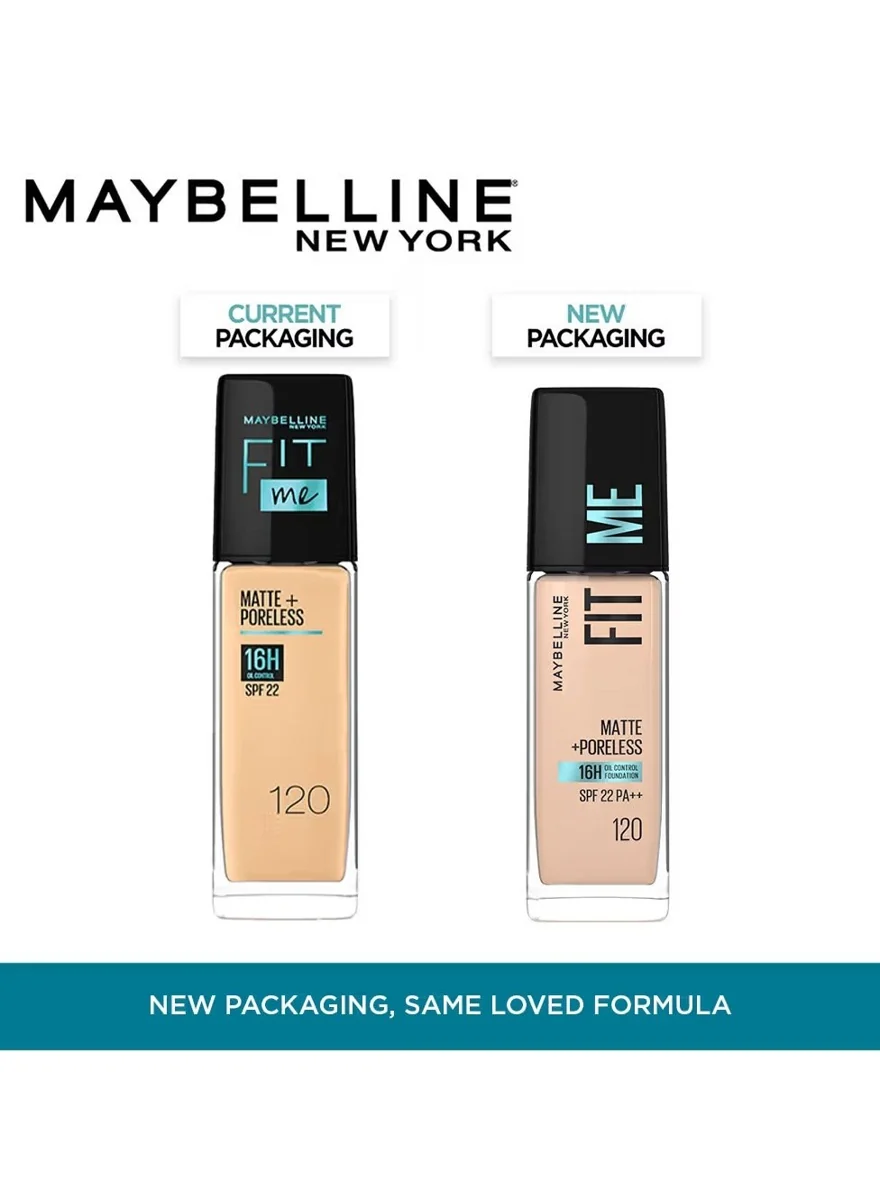 Maybelline New York Fit Me Matte + Poreless Foundation 120 Classic Ivory
