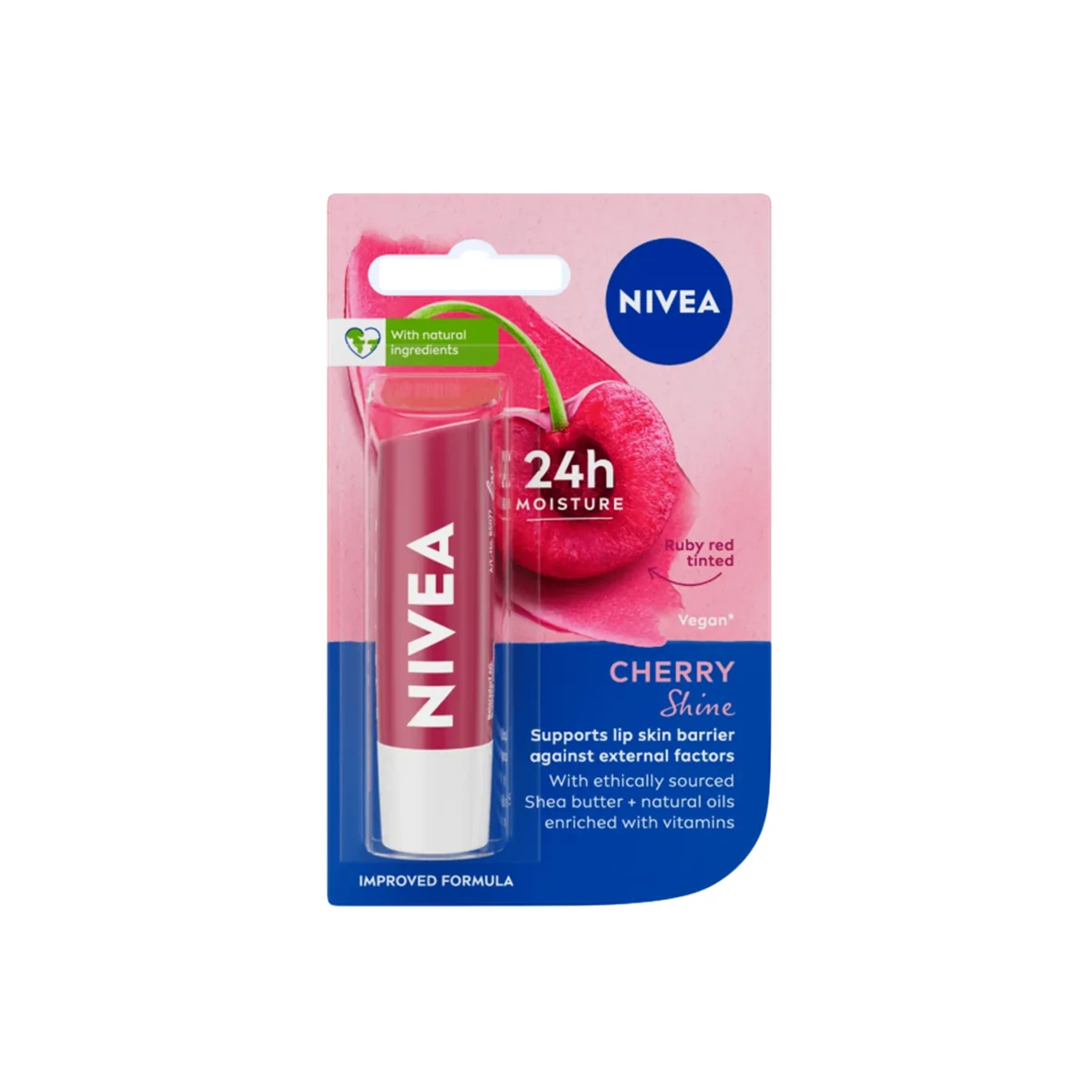 Nivea Cherry Shine Caring Lip Balm