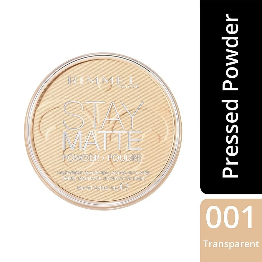 Rimmel London Stay Matte Pressed Powder 001 Transparent