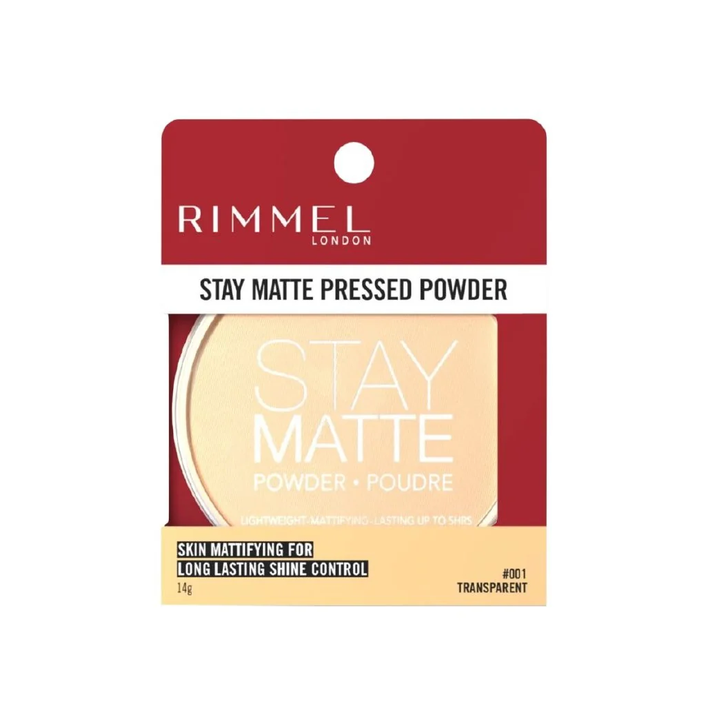 Rimmel London Stay Matte Pressed Powder 001 Transparent