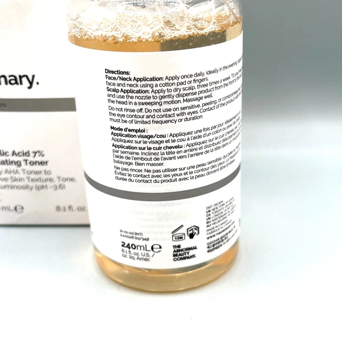 The Ordinary Glycolic Acid 7% Exfoliating Toner