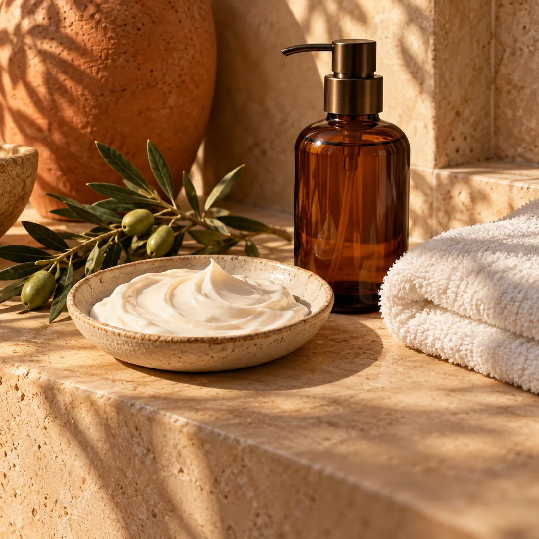 Crème corporelle et rituel de soin
